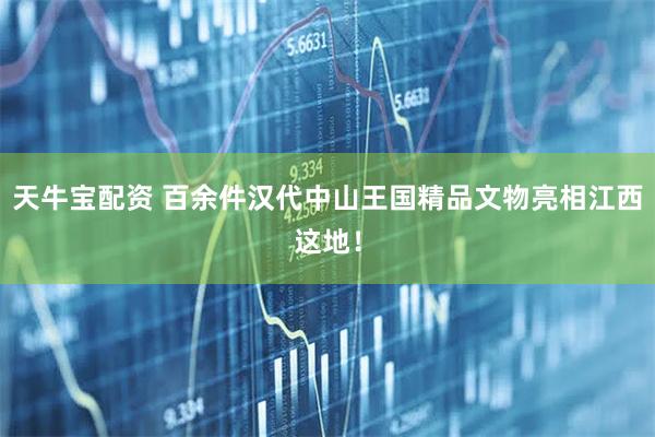 天牛宝配资 百余件汉代中山王国精品文物亮相江西这地！