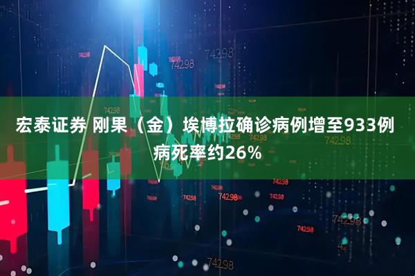宏泰证券 刚果（金）埃博拉确诊病例增至933例 病死率约26%